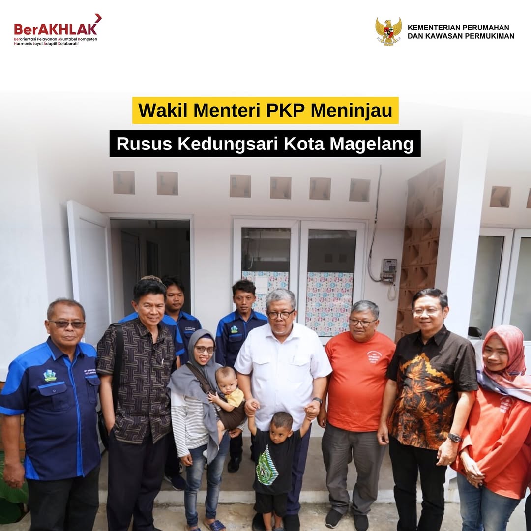 Wakil Menteri PKP Meninjau Rusun Kedungsari Kota Magelang
